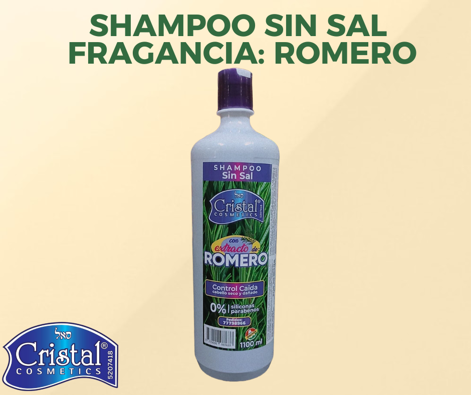 Shampoo sin sal Fragancia Romero