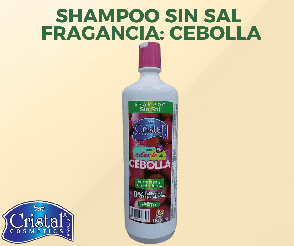 Shampoo sin sal Fragancia Cebolla