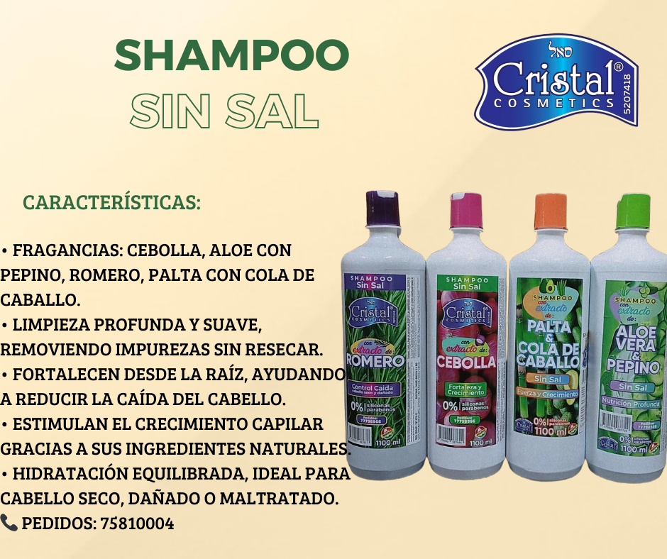 Shampoo sin sal