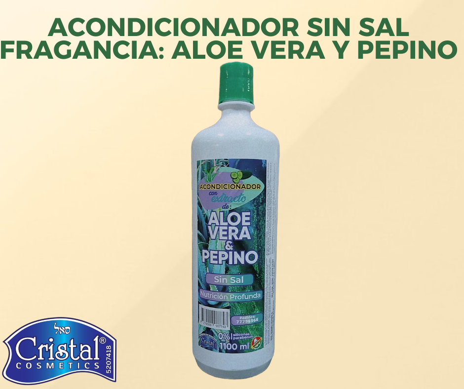 Acondicionador sin sal Fragancia Aloe Vera y Pepino